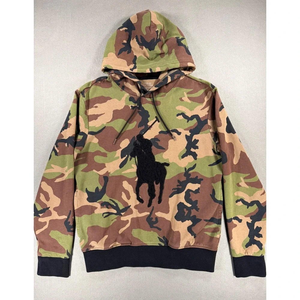 Size S - Polo Ralph Lauren Big Pony Camo Hoodie